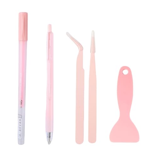 4-teiliges Bastelwerkzeug-Set mit Klebstoff-Applikator, Spatel, Keramikschneiderstift und Pinzette für Scrapbooking-Projekte, Keramikstift, Pinzette 4-teiliges Bastelwerkzeug-Set mit Klebstoff-Applikator, Spatel, Keramikschneiderstift und Pinzette für Scrapbooking-Projekte, Keramikstift, Pinzette von Obotsnoi