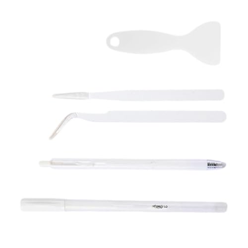 4-teiliges Bastelwerkzeug-Set mit Klebstoff-Applikator, Spatel, Keramikschneiderstift und Pinzette für Scrapbooking-Projekte, Keramikstift, Pinzette 4-teiliges Bastelwerkzeug-Set mit Klebstoff-Applikator, Spatel, Keramikschneiderstift und Pinzette für Scrapbooking-Projekte, Keramikstift, Pinzette von Obotsnoi