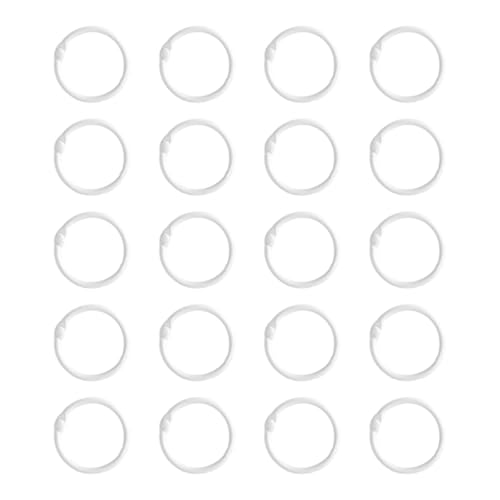 Buchbinderinge aus Metall, 25 mm, einfach zu verwenden, zum Binden von Notizbüchern, Fotoalben und Bastelbedarf, 20 Stück Buchbinderinge aus Metall, 25 mm, einfach zu verwenden, zum Binden von Notizbüchern, Fotoalben und Bastelbedarf, 20 Stück von Obotsnoi