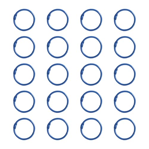 Buchbinderinge aus Metall, 25 mm, einfach zu verwenden, zum Binden von Notizbüchern, Fotoalben und Bastelbedarf, 20 Stück Buchbinderinge aus Metall, 25 mm, einfach zu verwenden, zum Binden von Notizbüchern, Fotoalben und Bastelbedarf, 20 Stück von Obotsnoi
