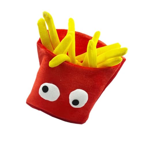 Obotsnoi Halloween Pommes Frites Hut Kopfbedeckung Entzückender Kopf für Essen Streich Halloween Entzückender Cartoon-Hut von Obotsnoi