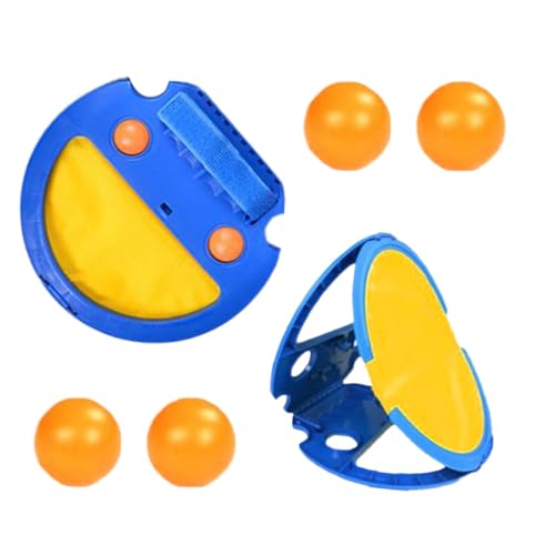 Ocastuted Schläger-Taschenballspiel, Wurf- und Fangball-Set | Wurf- und Fangballspiel, Outdoor-Spielzeug mit 4 Bällen | Hinterhof-Strandspielzeug, Ball- und Fangspiel für und Mädchen von Ocastuted