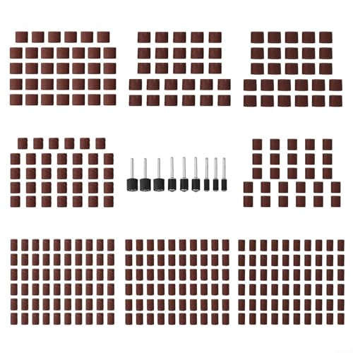 338-teiliges Schleiftrommel-Rad-Kreis-Set, Trommelschleifer-Set, für Handwerk, Sand, Form, Nut, Holzbearbeitung und Metallbearbeitung von Oceanlend