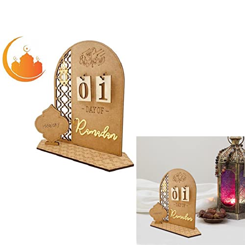 Ramadan Kalender Holz, Ramadan Kalender Countdown, Eid Mubaraks Kalender, Eid Ramadan Countdown Kalender, Ramadan Kalender Aus Holz, DIY Eid Mubaraks Ornament, Party Dekoration Handwerk Ornament von Odavom