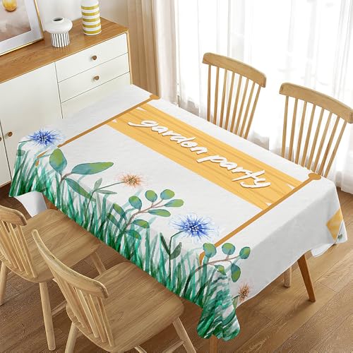 Odot Tischdecke Abwaschbar, Osterstil Tischdecken Abwaschbare Tischdecke Rechteckig Table Cloth Quadratisch Für Geburtstag Party (Party,100x140cm) von Odot