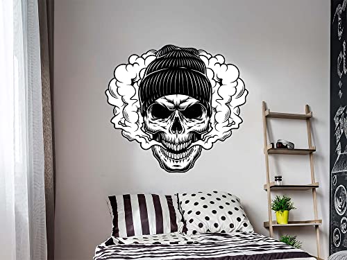 Wandaufkleber Totenkopf | 100 x 89,7 cm | Vinyl für Wände | Originalprodukt | Vinyl Aufkleber | Wandbild | Heimdekoration | von Oedim