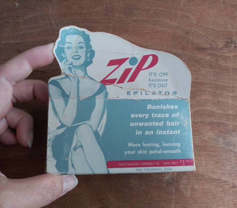 Vintage Zip Epilator Wax Bar Madame Berthe Jordeau Fifth Avenue New York 50Er Jahre Mid Century Beauty Behandlung Kosmetik von OffbeatAvenue