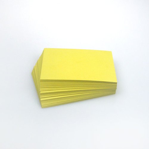 Office Line Karteikarten, 500 Stück, gelb, 190 g, DIN A6, blanko, Art.Nr.: 770278 von Office Line