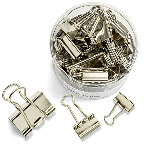 Officemate Silber Binder Clips, verschiedene Größen, 30/Wanne (31021) von Officemate