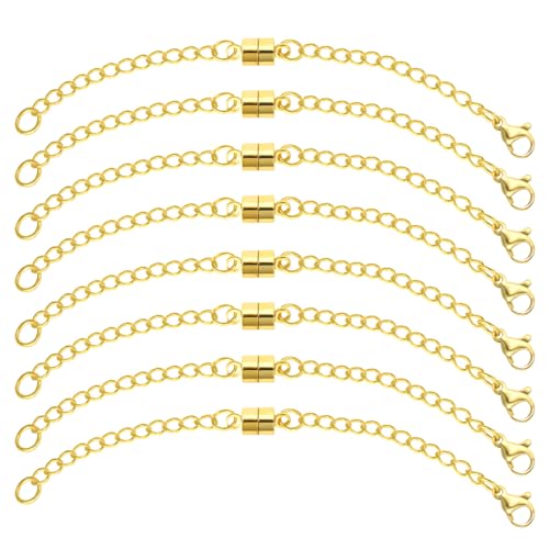 Ofiuny Halskettenverlängerung, magnetischer Halskettenverschluss, verstellbare Goldkettenverlängerungen mit Magnetverschlüssen Ofiuny Halskettenverlängerung, magnetischer Halskettenverschluss, verstellbare Goldkettenverlängerungen mit Magnetverschlüssen von Ofiuny