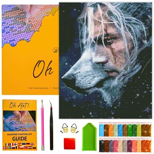 Oh Art!.! Diamond Painting Set für Erwachsene Diamant Painting Bilder Kit Kreatives DIY Bastelset 40 x 50 cm Leinwand inkl. Werkzeuge Perfekt für Heimdekoration und Hobbymaler Witch hunters von Oh Art!