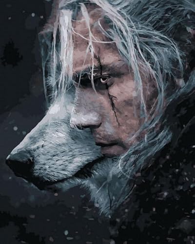Oh Art! Malen Nach Zahlen Erwachsene Set Mit 3 Pinseln Und Acrylfarben Gemälde Acrylic Malerei DIY Leinwand 40 x 50 cm Geralt-Saga Oh Art! Malen Nach Zahlen Erwachsene Set Mit 3 Pinseln Und Acrylfarben Gemälde Acrylic Malerei DIY Leinwand 40 x 50 cm Geralt-Saga von Oh Art!