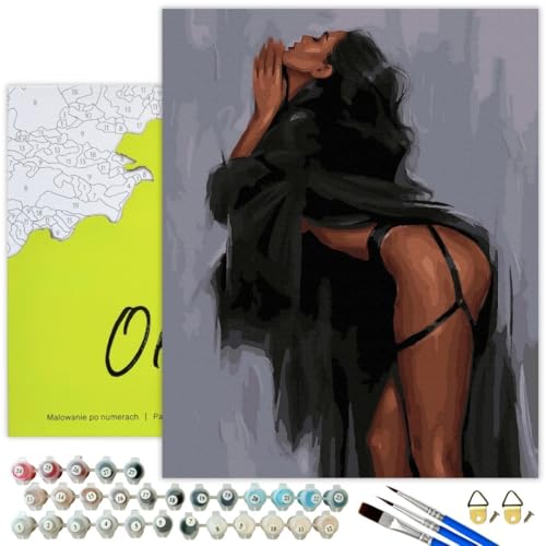 Oh Art! Malen Nach Zahlen Erwachsene Set Mit 3 Pinseln Und Acrylfarben Gemälde Acrylic Malerei DIY Leinwand 40 x 50 cm Mädchen Im Hemd Oh Art! Malen Nach Zahlen Erwachsene Set Mit 3 Pinseln Und Acrylfarben Gemälde Acrylic Malerei DIY Leinwand 40 x 50 cm Mädchen Im Hemd von Oh Art!