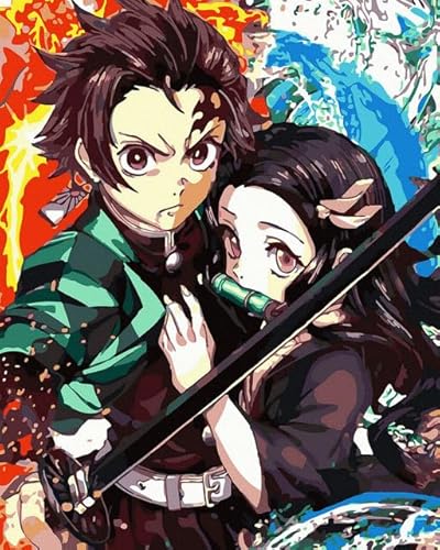 Oh Art! Malen Nach Zahlen Erwachsene Set Mit 3 Pinseln Und Acrylfarben Gemälde Acrylic Malerei DIY Leinwand 40 x 50 cm Mädchen Und Junge Anime Oh Art! Malen Nach Zahlen Erwachsene Set Mit 3 Pinseln Und Acrylfarben Gemälde Acrylic Malerei DIY Leinwand 40 x 50 cm Mädchen Und Junge Anime von Oh Art!