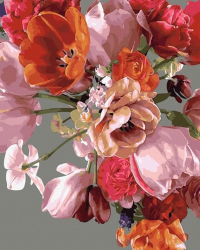 Oh Art! Malen Nach Zahlen Erwachsene Set Mit 3 Pinseln Und Acrylfarben Gemälde Acrylic Malerei DIY Leinwand 40 x 50 cm Rosa Tulpen Oh Art! Malen Nach Zahlen Erwachsene Set Mit 3 Pinseln Und Acrylfarben Gemälde Acrylic Malerei DIY Leinwand 40 x 50 cm Rosa Tulpen von Oh Art!