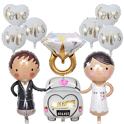 18" Mr & Mrs Foil Ballons XL Bräutigam Braut Luftballon Hochzeit Luftballons Hochzeitdeko von Ohighing