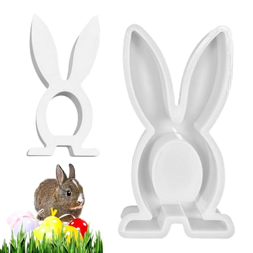 Silikon Gießformen Ostern,Silikonform Ostern Hase,Gießform Ostern Hasen,3 Stück Osterhase Silikonform,Osterhase Beton Zum Gießen,giessform Silikon Ostern,Easter Bunny Silicone Mould Ostergeschenke von Ohphnt