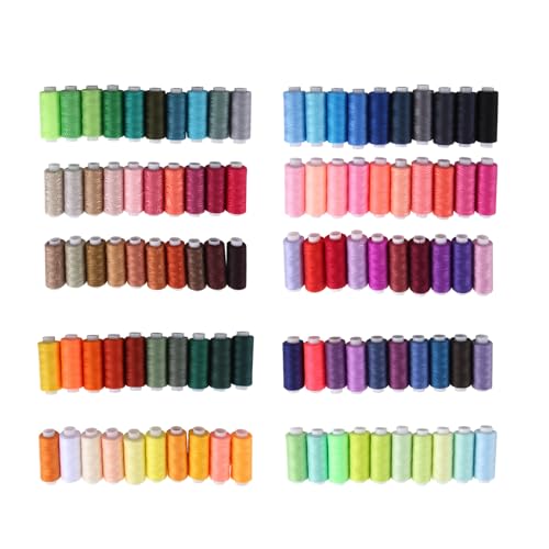 Okeeyseda NäHen Garn Set 100 Farbe 250Yd Spule Polyester Garn Set für Hand- oder Maschinen NäHen von Okeeyseda