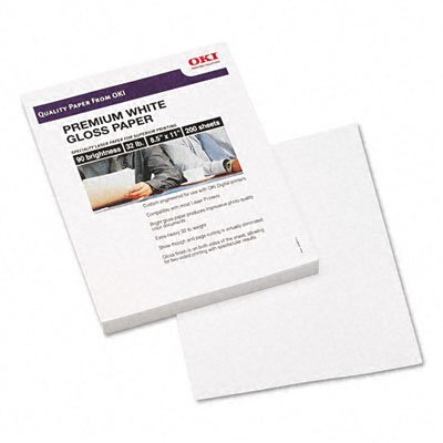 Okidata 52208201 Premium-Glanzpapier, 200 Blatt von Oki Data