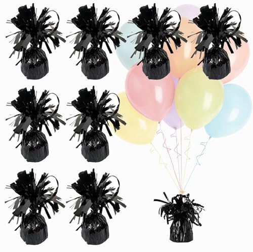 8 schwarze Ballongewichte – Geburtstag und Hochzeit Party Helium Ballongewichte, Girlande Bogen Dekorationen ideal für Thanksgiving, Weihnachten, Jahrestag, Abschlussfeiern von OldPAPA