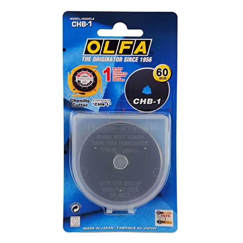 Olfa CHB-1 Rotierende Messer Chenille/Textil, 6-er Pack von Olfa