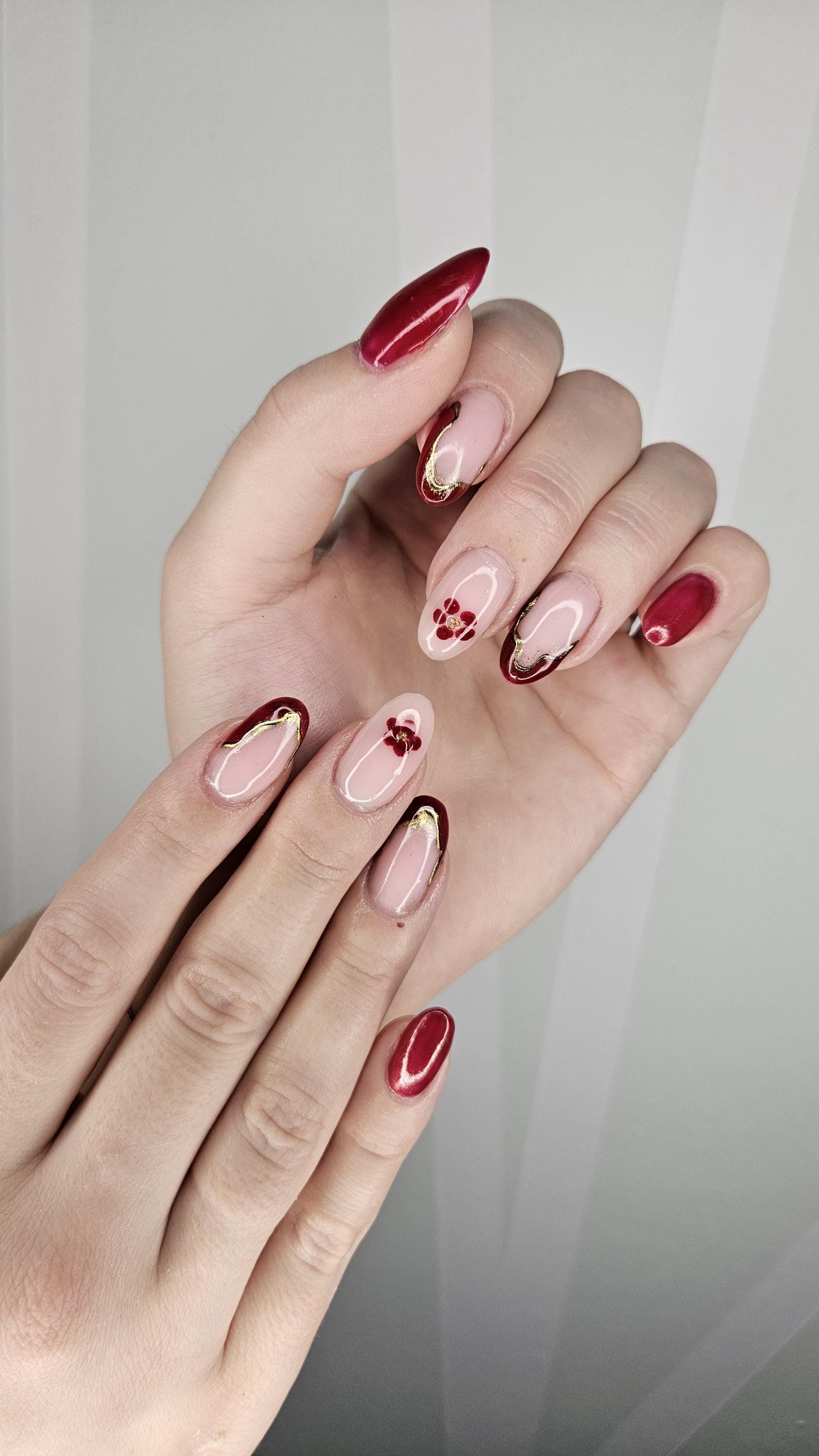 Gehypte Blooming Herbst Nägel Als Press On Nails von OlisCreativeFactory