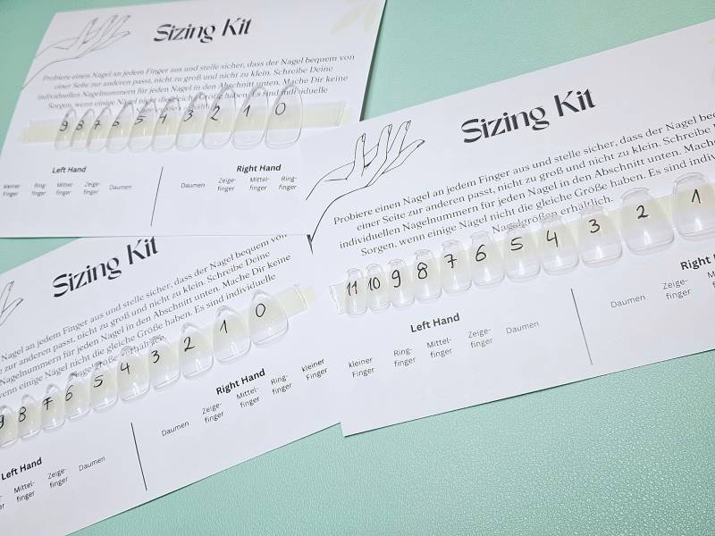 Sizing Kit Zur Bestimmung Deiner Nagelgrößen von OlisCreativeFactory