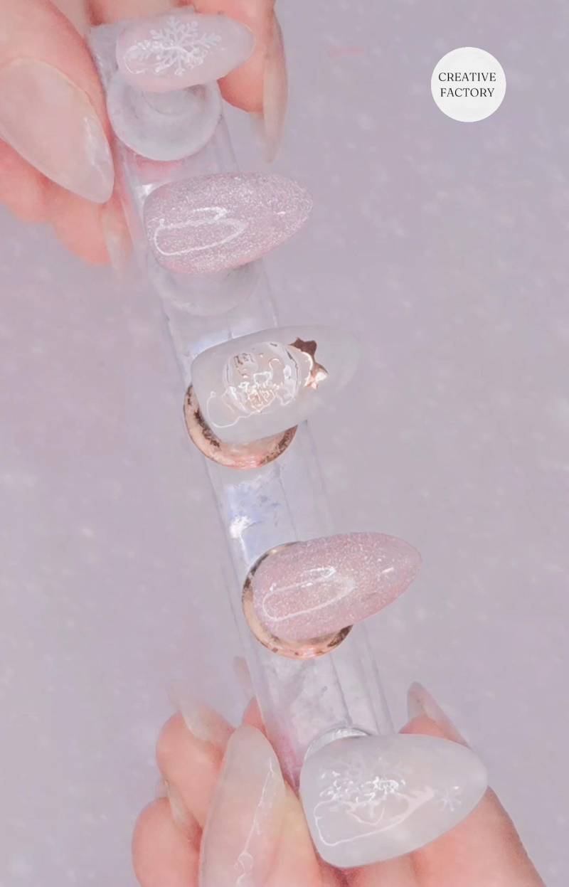 Winterwonderland Kollektion #01 Press On Nails von OlisCreativeFactory