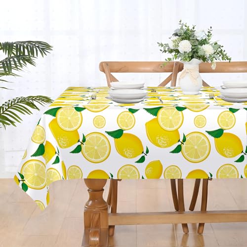 OliveSleep Tischdecke, rechteckig, abwischbar, Polyester, abwischbar, wasserdicht, Tischdecke für Zuhause, Esszimmer, Küche, Garten, Picknick (Tischdecke 07, 140 x 180 cm) von OliveSleep