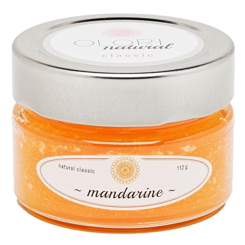 Duftöl Mandarine im Glas - Raumduft mit ätherischen Ölen - langanhaltend - frisch, fruchtig, süß, sommerlich - 100% Natürlich & Reine Raumdüfte im Duftglas - Ohne künstliche Duftstoffe (112g) von Olori