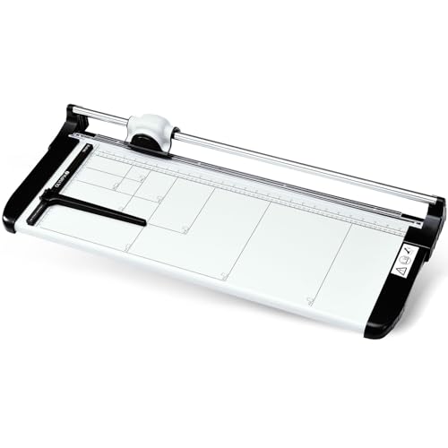 Olympia TR 6712 Premium Rollenschneider | Papierschneider A2 für Papier, Karten & Fotos | Schneidemaschine bis zu 12 Blatt | 670 mm Arbeitsbreite | Papier Schneidegerät | Sichere Benutzung | weiß von Olympia