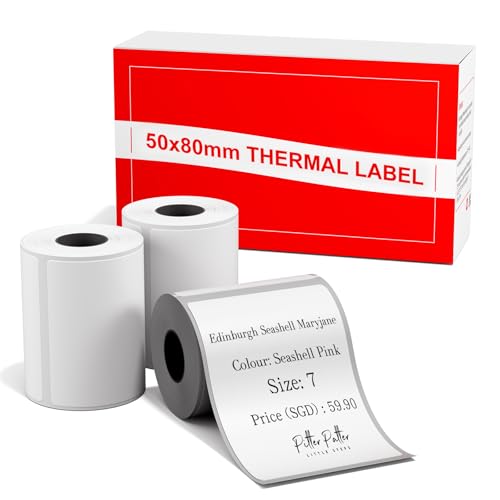 M110 Thermo-Etiketten, 50 x 80 mm von Omezizy