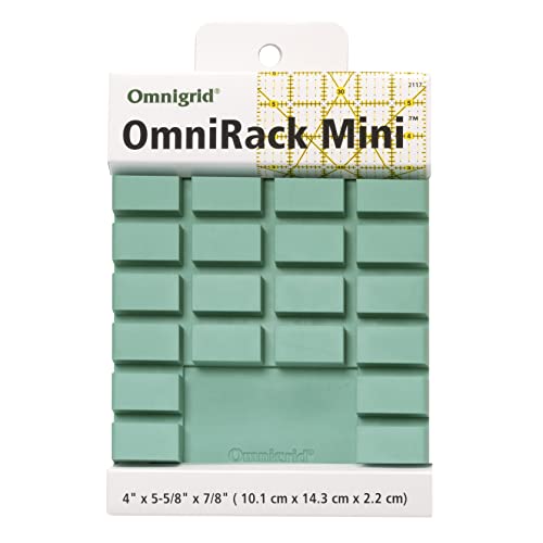 Omnigrid 2117 OmniRack Ruler Storage Lineal-Aufbewahrungsregal, mintgrün, 4.1" x 5.7" (Mini) von Omnigrid