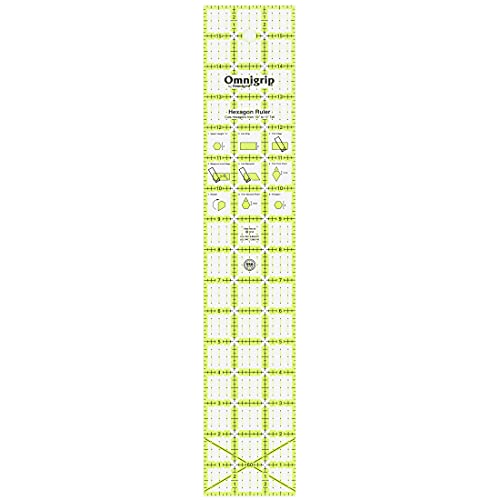 Omnigrip Quilter-Lineal, rutschfest Rechteck 3" x 16" von Omnigrid