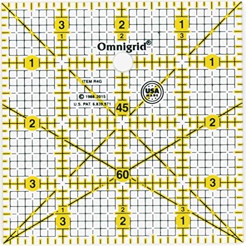 Prym 4 X 4 Grid Ruler Omnigrid R4G Rasterlineal, Acryl, farblos, x 4 Inches von Omnigrid