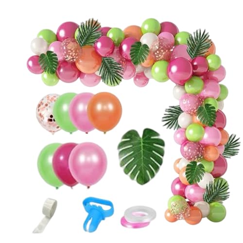 OnIUeZky Ballon Garland Kit DIY Hawaii Ballon Girlande Tropische Themenparty Ballon Bogen für Geburtstag Babyparty Sommerparty Dekor 109pcs. von OnIUeZky