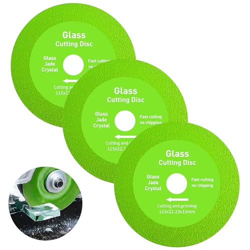 OneNine Glass Cutting Disc, Glasschneidescheibe Ø 22.23mm, Schnelle Präzise Schnitte Sägeblätter für Fliesen Glas Granit und Porzellan für Winkelschleifer von OneNine