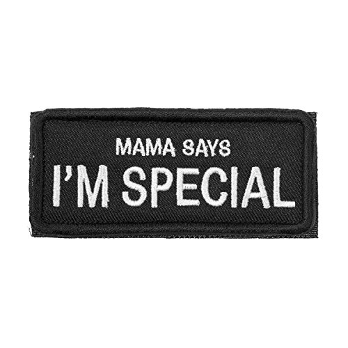 OneTigris Patches Klett, Stickerei Klett Patch, Taktisches Patch mit Klettverschluss – Mama Says I'm Special - (8,9cm x 4cm / 3,5" x 1,6") Für Militär, Rucksack & Kleidung von OneTigris