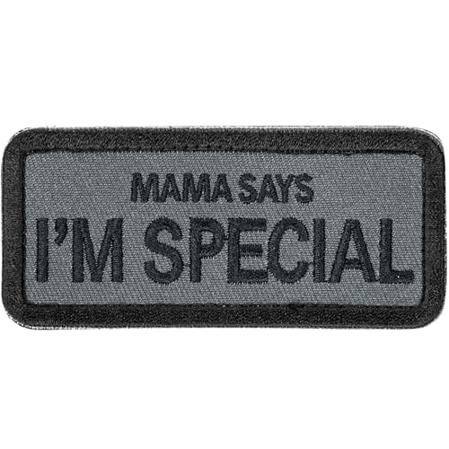 OneTigris Patches Klett, Stickerei Klett Patch, Taktisches Patch mit Klettverschluss – Mama Says I'm Special - (8,9cm x 4cm / 3,5" x 1,6") Für Militär, Rucksack & Kleidung von OneTigris