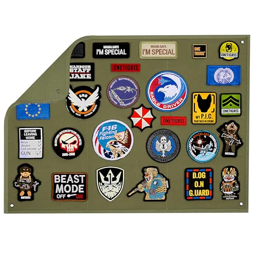 OneTigris Taktische Militär Patch Holder Platte Klett-Teller (Ranger Grün) von OneTigris