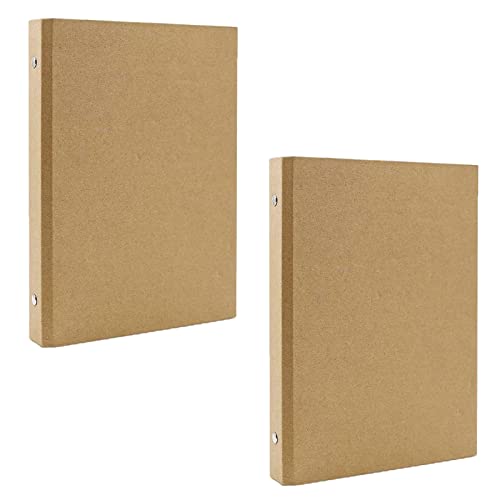 Oneroomone 2 Stücke A5 Kraftpapier-Binderschale, Metall-Sechs-Loch-Binder, Multifunktionale Diy-Abdeckung, Geeignet Für Reisen, Schule, Büro Usw von Oneroomone