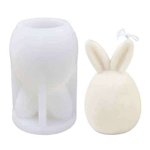 Osterhase Silikonform Für Kerze Harz Beton Gießen, 3D Silikonform Ostern Basteln, Osterdeko Silikon Gießform Oster Hase Kerzenformen Giessformen Für Raysin Epoxidharz Gips, Ostergeschenke Kinder (A) von Oneshlee