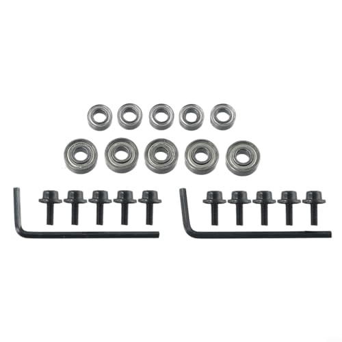 Oniissy Oberfräsen-Bits, Kugellager, Führung für Oberfräsen-Bits, Lagerreparatur, Außendurchmesser 9,52 mm/12,7 mm, Innendurchmesser 4,76 mm, 10 Stück von Oniissy