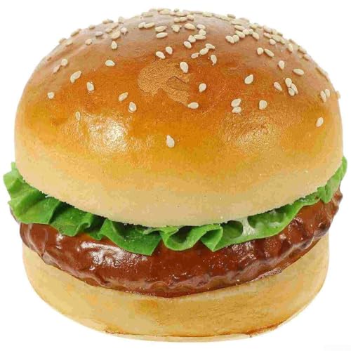 Oniissy Realistisches Burger-Modell, sicheres PU-Material, kognitives Lernen, vielseitig einsetzbar für Heimdekoration, für Bars, Bäckereien, Cafés, realistisches Aussehen von Oniissy