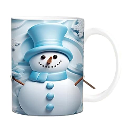 3D-Weihnachtstassen – Weihnachtliche Keramiktasse, Weihnachtsmann-Tasse, Schneemann, Weihnachtstassen, 325 Ml, Kreative Mehrzweck-Kaffeetasse, Weihnachtstassen Für Weihnachtliche Tischdekorationen von Onkujlpst