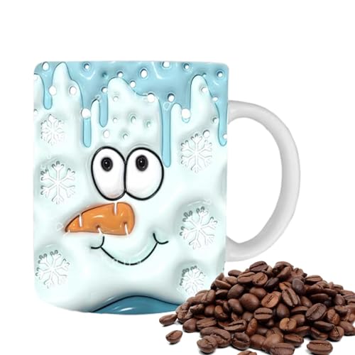 3D-Weihnachtstassen – Weihnachtliche Keramiktasse, Weihnachtsmann-Tasse, Schneemann, Weihnachtstassen, 325 Ml, Kreative Mehrzweck-Kaffeetasse, Weihnachtstassen Für Weihnachtliche Tischdekorationen von Onkujlpst