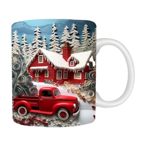 3D-Weihnachtstassen – Weihnachtliche Keramiktasse, Weihnachtsmann-Tasse, Schneemann, Weihnachtstassen, 325 Ml, Kreative Mehrzweck-Kaffeetasse, Weihnachtstassen Für Weihnachtliche Tischdekorationen von Onkujlpst