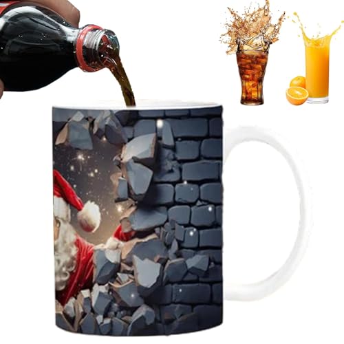 3D-Weihnachtstassen – Weihnachtliche Keramiktasse, Weihnachtsmann-Tasse, Schneemann, Weihnachtstassen, 325 Ml, Kreative Mehrzweck-Kaffeetasse, Weihnachtstassen Für Weihnachtliche Tischdekorationen von Onkujlpst