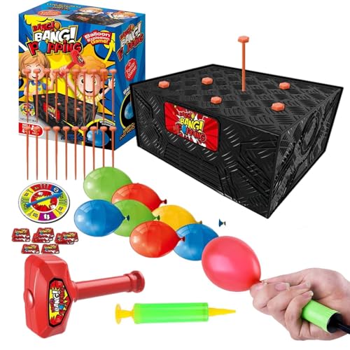 Onkujlpst Balloon Burst Box Game – Wack A Balloon Game, Whack A Balloon Game, Pop The Balloon Game | Knifflige Ballon-Desktop-Brettspiele von Onkujlpst