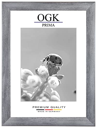 Online-GalleryKing OGK Holz Bilderrahmen 15 x 20 cm in Grau gewischt | Foto | Poster | Puzzle | Galerie | Rahmen von Online-GalleryKing